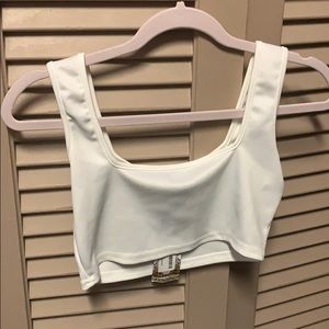 Boohoo white top NWT